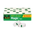 Scotch Magic Tape, Clear, PK18 MMM-810K18CP